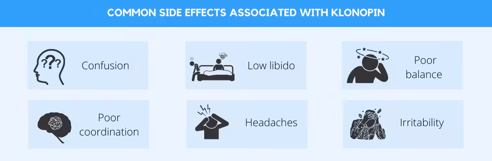 Common side effects of using Klonopin